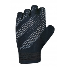 Chiba Fahrrad-Handschuhe Ergo (Dreidimensional geformte, flexible Innenhand) schwarz/schwarz - 1 Paar